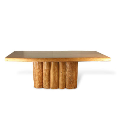 BROWN EARTH DINING TABLE