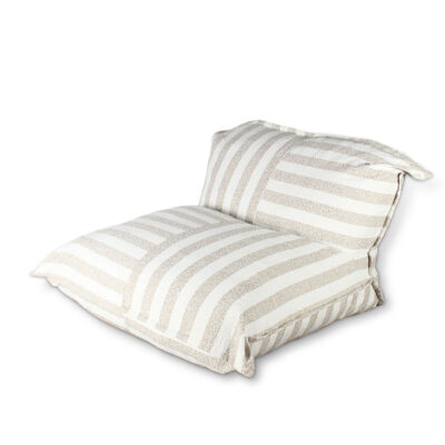 POUF TREBLE BEIGE WHITE