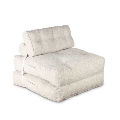 CEBU FORDABLE LOUNGE CHAIR BEIGE BOUCLE