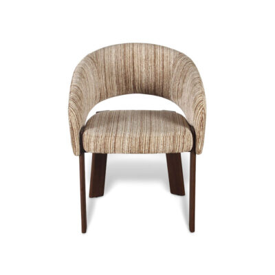 BROWN ZINNIA DINING CHAIR