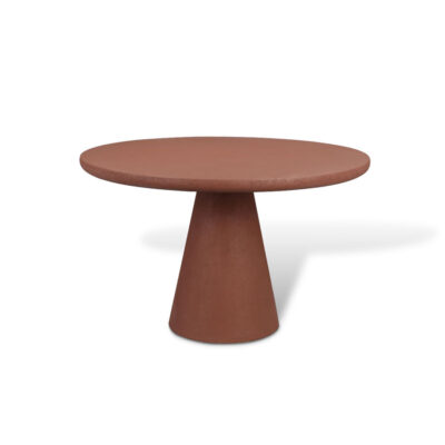 YVONE 120cm RUST ROUND DINING TABLE