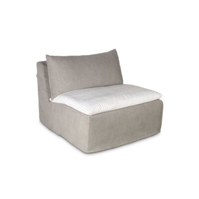 SASSARI GREY SINGLE SEATER SOFA