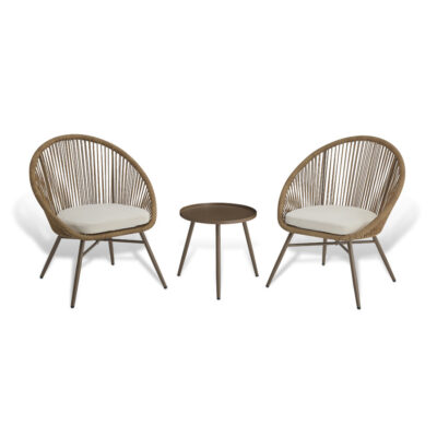 REVIO LOUNGECHAIR SET WITH SIDE TABLE