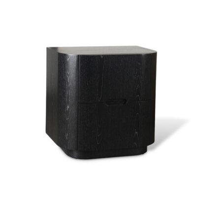 PERSA BLACK OAK BEDSIDE
